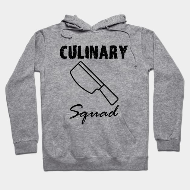 Culinary Squad #2 (Black Font) Hoodie by mareescatharsis